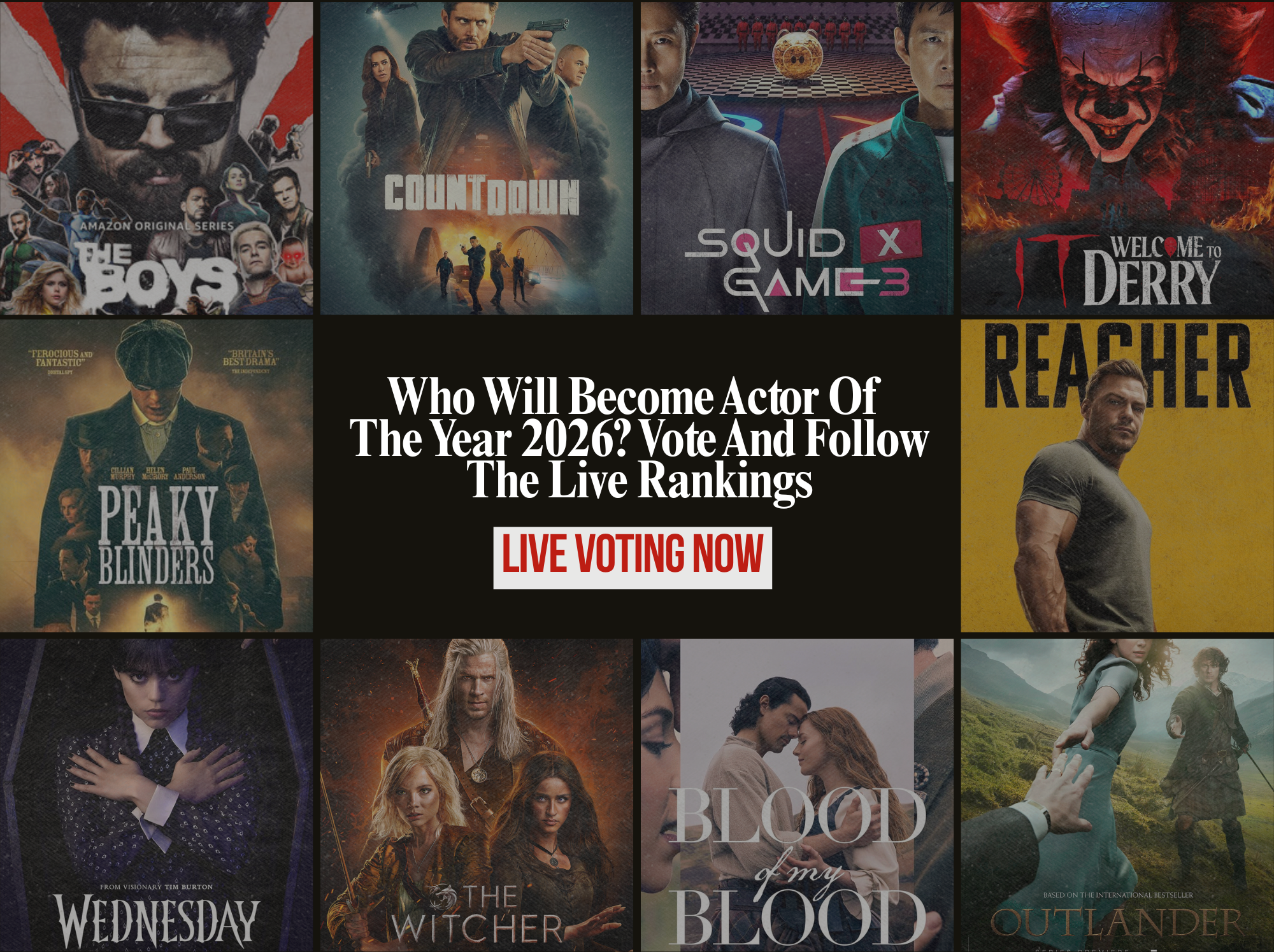Who Will Become Actor of the Year 2026? Vote and Follow the Live Rankings
